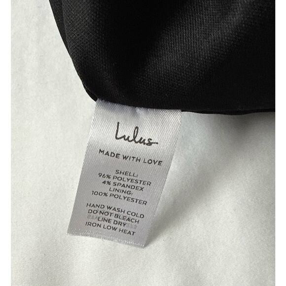 Lulus Black One-Shoulder Cutout Mini Dress Medium - NEW W TAGS bodycon cocktail - Picture 14 of 14